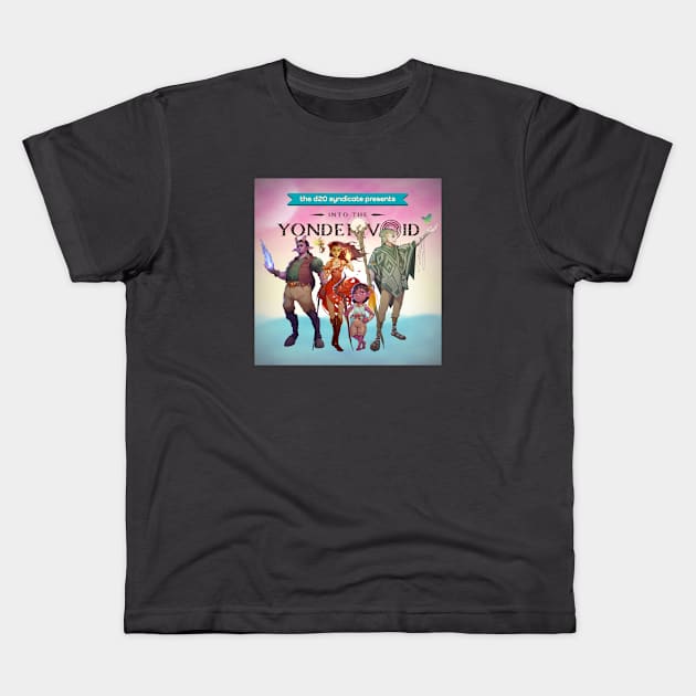 Into the Yonder Void Cast Kids T-Shirt by The d20 Syndicate